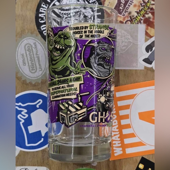 Ghostbusters Frozen Empire Universal Studios Halloween Horror Nights 2024 Glass - Picture 8 of 8